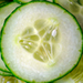 Sliced cucumber