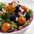 blackberry spinach salad