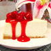 Chantal's New York Cheesecake with cherry sauce