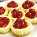 Tiny Cherry Cheesecakes