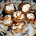 Blue Cheese Stuffed Mushrooms with Grilled Onions