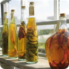 bottles infused vinegar