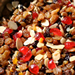 Nuts and mixed candied fruit for fruitcake