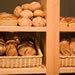 Bakery's bread display
