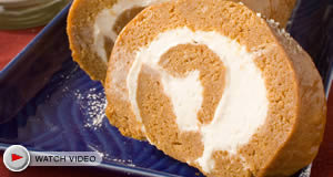 Pumpkin Cake Roll (Video)