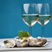 Oysters on the half shell with white wine