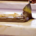 Tabling chocolate on a marble slab