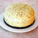 Steamed Green Tea Cake with Black Sesame Seeds