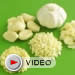 Sliced and minced garlic