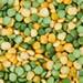 Yellow and green split peas