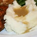 Mashed potatoes with Savory Turkey Gravy