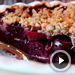 Cherry Pie with Almond Crumb Topping (Video)