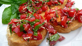 Balsamic Bruschetta appetizer Italian quick easy