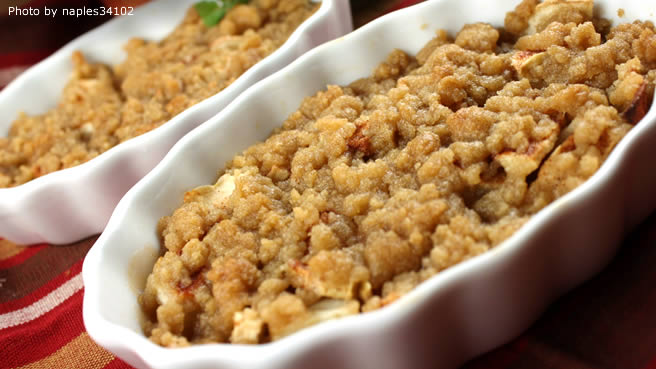 What is a good recipe for apple crisp without oats?