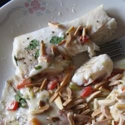 Image of Halibut With Creamy Garlic And Herb Sauce, AllRecipes