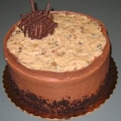 Image of Non-Dairy Chocolate Cake With German Chocolate Frosting, AllRecipes