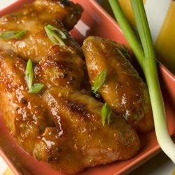 Ginger Orange Glazed Chicken Wings