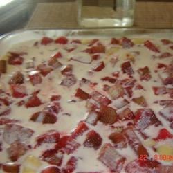 Image of Maryann's Upside Down Rhubarb Cake, AllRecipes