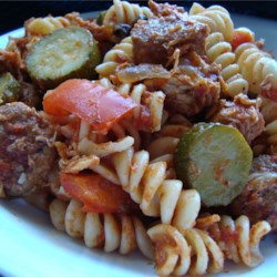 Image of Chicken, Sausage And Zucchini Pasta, AllRecipes