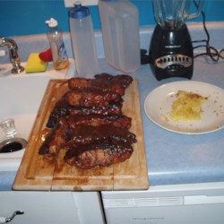 Image of Apple And BBQ Sauce Baby Back Ribs, AllRecipes