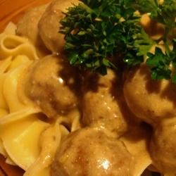 Image of Anna's Amazing Easy Pleasy Meatballs Over Buttered Noodles, AllRecipes