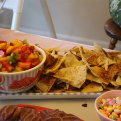 Image of Fruit Salsa With Cinnamon Tortilla Chips, AllRecipes