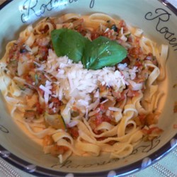 Image of Pasta With Scallops, Zucchini, And Tomatoes, AllRecipes