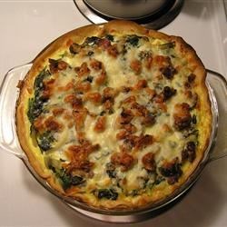 Image of Spinach And Red Chard Quiche, AllRecipes
