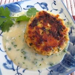 Image of Asian Salmon Cakes With Creamy Miso And Sake Sauce, AllRecipes