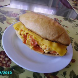 Image of Scrambled Egg And Pepperoni Submarine Sandwich, AllRecipes