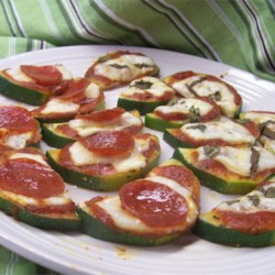 Grilled Zucchini Pizza