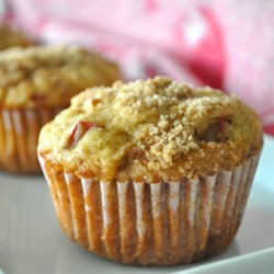 Image of Aunt Norma's Rhubarb Muffins, AllRecipes