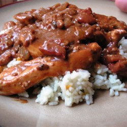 Image of Quick Chicken Peanut Mole With Cilantro Rice, AllRecipes