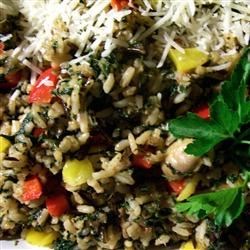 Image of Sunny Pepper Parmesan Rice With Spinach, AllRecipes