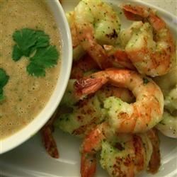 Image of Grilled Prawns With A Spicy Peanut-Lime Vinaigrette, AllRecipes