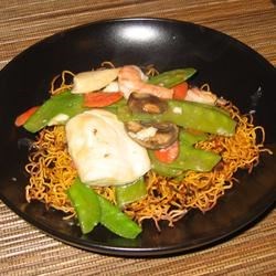 Image of Chinese Noodle Pancakes With Asparagus, AllRecipes