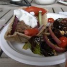 Greek Lamb-Feta Burgers With Cucumber Sauce Recipe