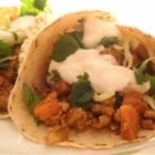 Turkey and Yam Spicy Tacos Recipe