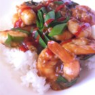Szechwan Shrimp - Don't let some of the ingredients fool you--this spicy shrimp makes a simple, impressive dish, which I usually make for company. For more or less heat, adjust amount of red pepper. Serve over hot steamed rice.