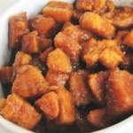 What is a recipe for candied sweet potatoes?