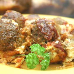 Italian Meatball Sandwich Casserole