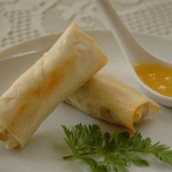 Baked Pork Spring Rolls