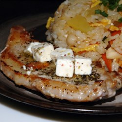 Pork Chop and Feta Skillet