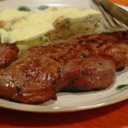 Rib Eye Steaks with a Soy and Ginger Marinade