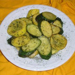 Dill and Butter Squash