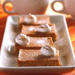 Pumpkin Pie Squares Recipe