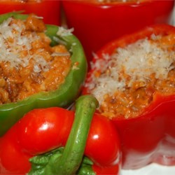 Bolognese Stuffed Bell Peppers