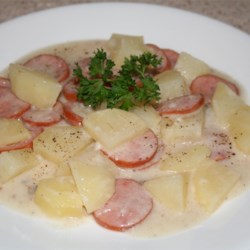 Kielbasa and Potato Bake