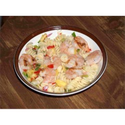 Pasta with Grilled Shrimp and Pineapple Salsa