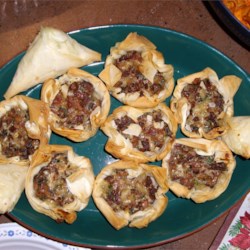 Chanterelle Mushroom and Bacon Tartlets